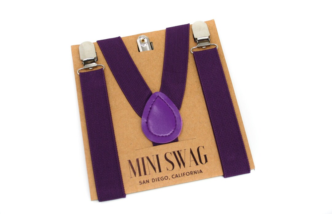 Plum Suspenders Baby, Toddler & Men's SIZES PERFECT for Groomsmen, Ring Bearer, Page Boy Outfit
