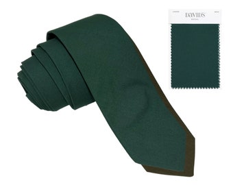 Hunter Green Necktie, Bow Tie, or Pocket Square -- PERFECT for Groomsmen, Ring Bearer, Wedding, Davids Bridal Juniper, Pine