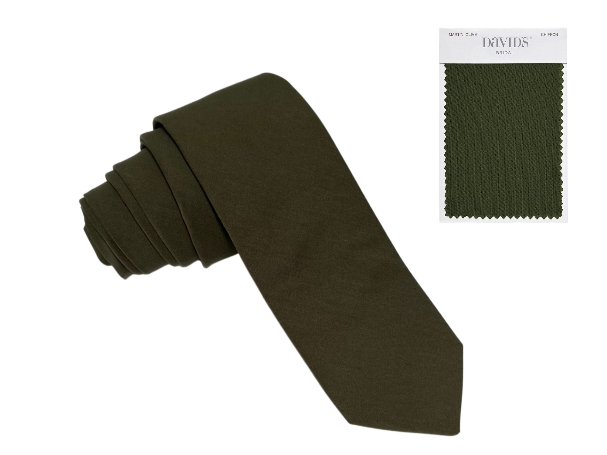 Olive Green Necktie, Bow Tie, or Pocket Square -- PERFECT for Groomsmen, Ring Bearer, Wedding, Davids Bridal Martini, Moss, Agave, Fern