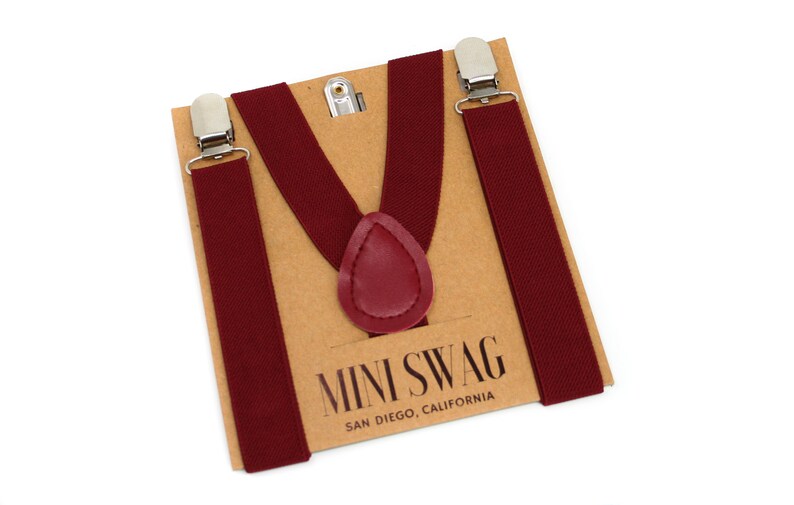 Burgundy Suspenders Baby Toddler Youth and Men's Etsy