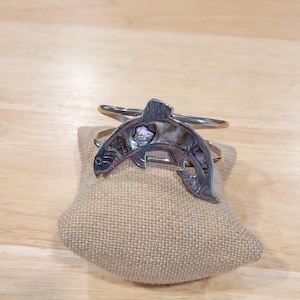 Vintage Trout Fish Cuff Bracelet