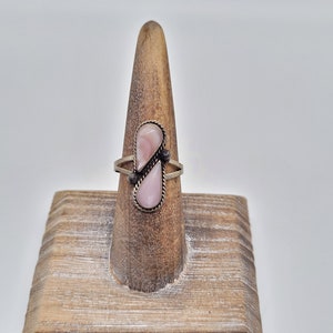 Vintage Taxco Silver Mother of Pearl Ring 7