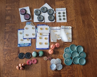 Vintage Button Store Display Cards, salesman sample cards