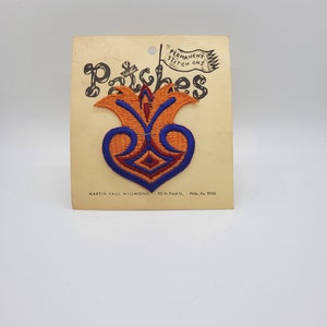 NOS 1960s Funky Flower sew on patch