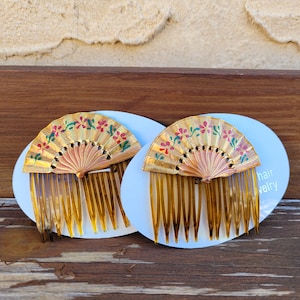 NOS Enamel Hair Comb
