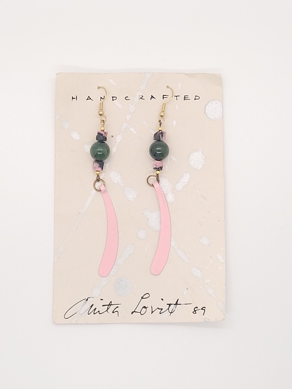 Vintage Anita Lovitt Handcrafted Artisan Earrings - image 1