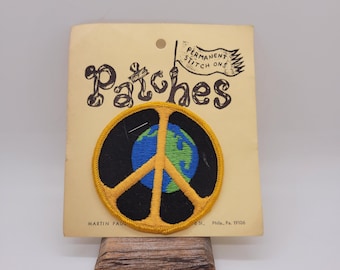 NOS 1960s World Peace sew on patch