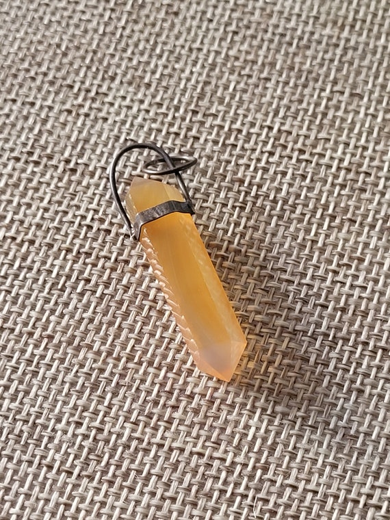 Polished Honey Citrine Pendant