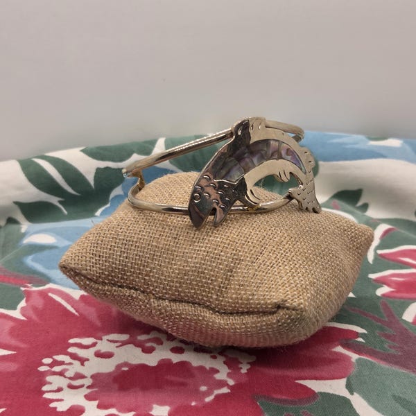Vintage Trout Fish Cuff Bracelet