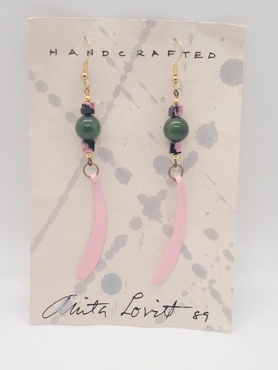 Vintage Anita Lovitt Handcrafted Artisan Earrings - image 2