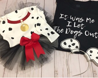 Personalized Dalmatian Halloween Costume Set | Family Matching Dog Spot Outfit