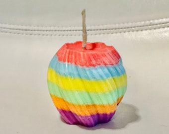 Rainbow Sphere Designer Art Candle