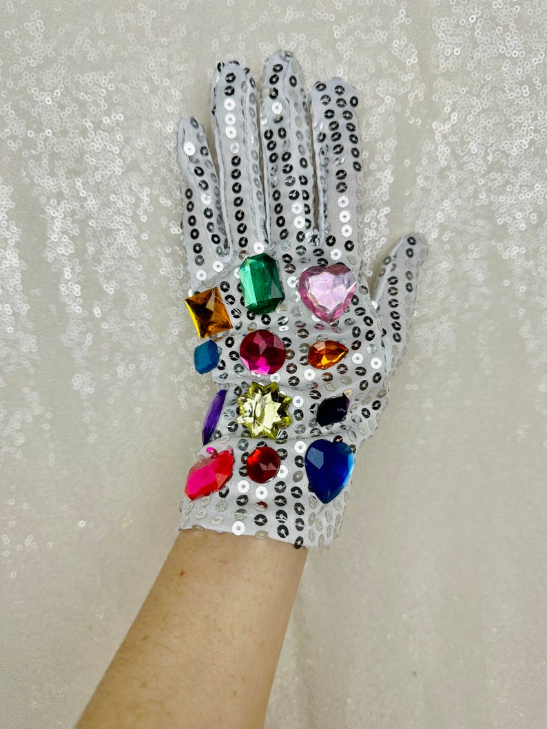 Bejeweled Rainbow Sequin Gloves Etsy