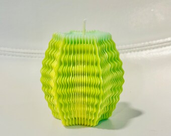 Lime and Lemon Sphere Designer Art candle