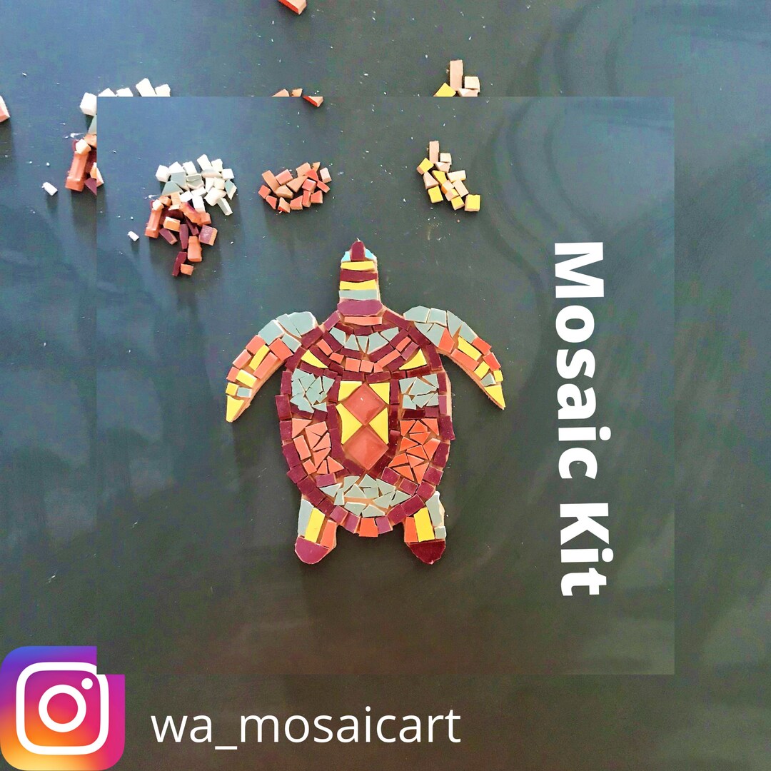 Mosaic Kit Turtle. DIY. Craft Kit for Adults and Children. Excellent