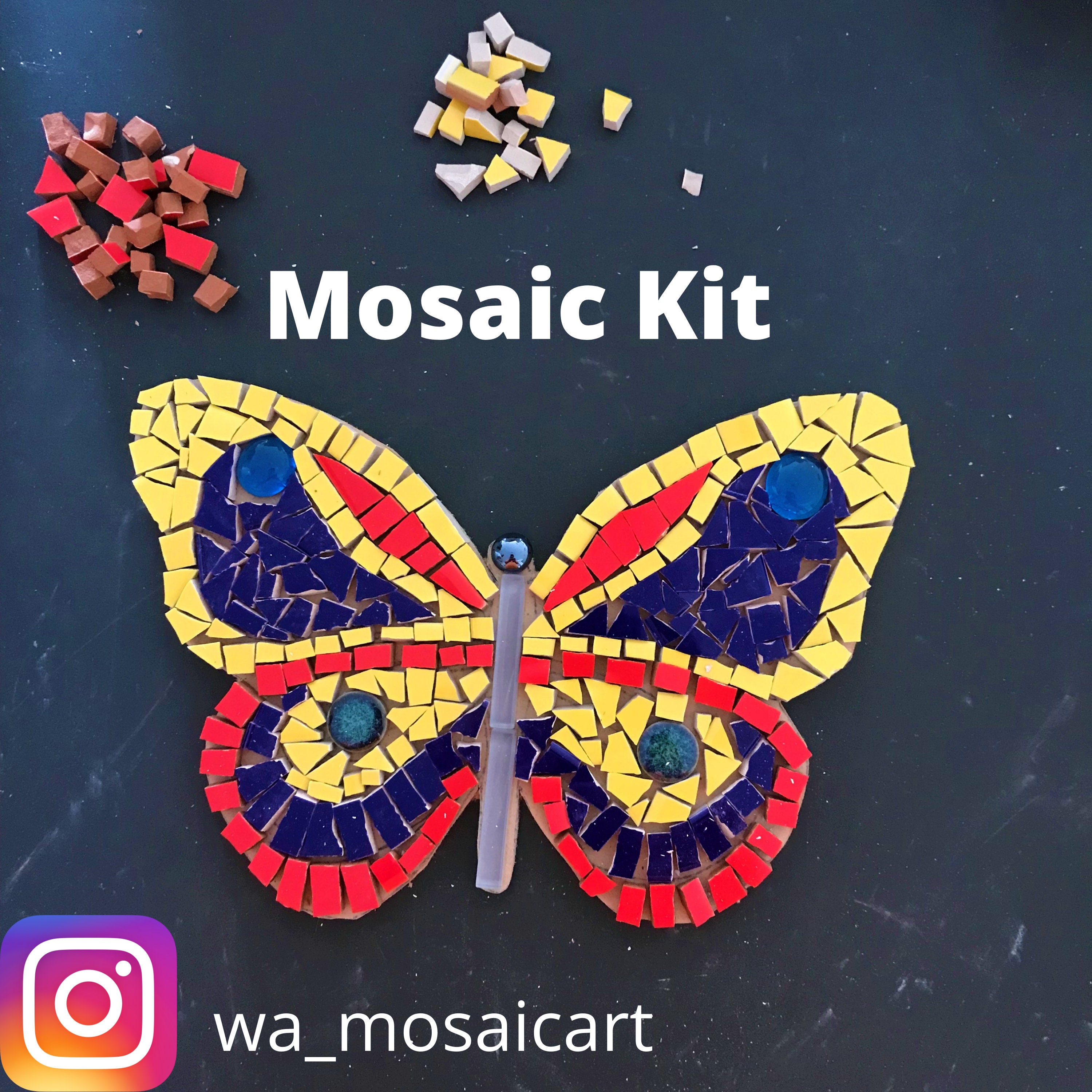 Mosaik Kit Schmetterling 2. DIY. Bastelset für Erwachsene und Etsy