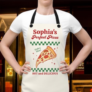 Pizza Apron,Foodie Gift,Pizza Lover Gift,Baking,Chef Apron,Pizza Print Apron,Gift for Chef,Novelty Apron,Italian Food Apron,Pizza Party Gift
