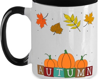 Herbst Blätter und Farben Kaffeebecher,Herbst Tasse,Halloween Tasse,Herbst KaffeeBecher,Kürbis Tasse,Erntedank Tasse,Kürbis Gewürz Tasse,Heiße Schokolade Tasse