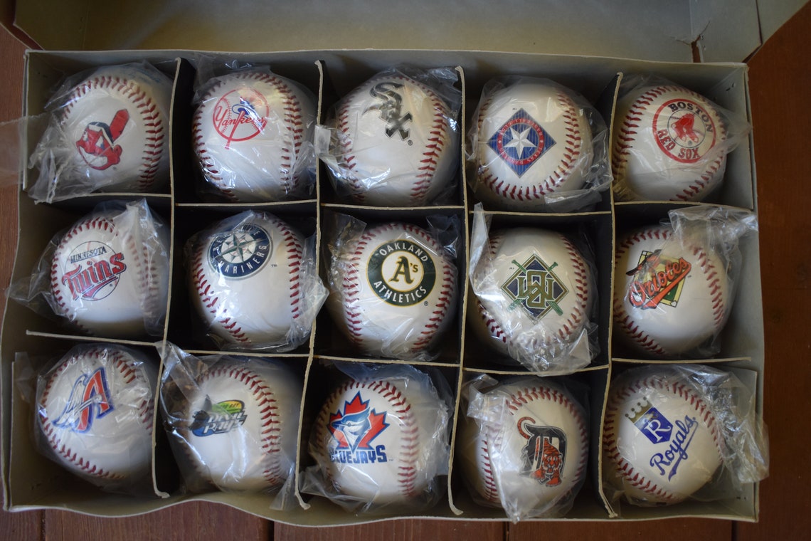 Rawlings Official MLB Baseball Replica Baseballs set American Etsy