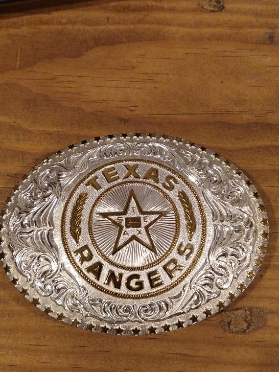Vintage Crumine Texas Ranger belt buckle