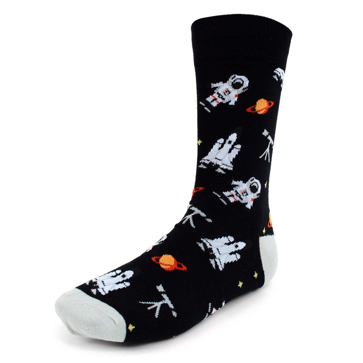 Noir astronaute chaussettes pour hommes | Robe chaussette | Coton de première qualité Noir astronaute chaussettes pour hommes | | hommes Robe chaussette | Coton de première qualité 046204