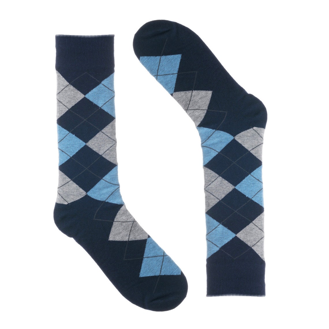 Navy Blue Argyle Dress Socks Argyle Dress Socks For Men | Etsy