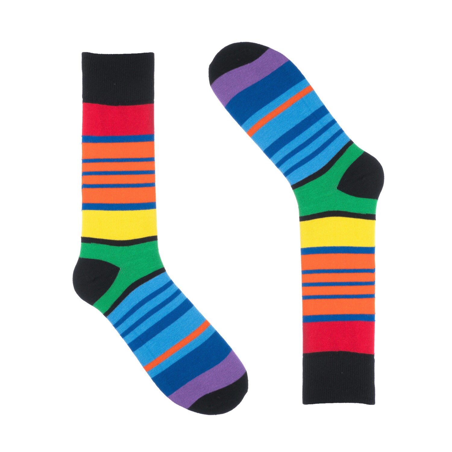 Striped Socks For Men Dress Sock Black 1 Pair Etsy