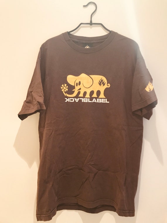BLACK LABEL vintage skate shirt