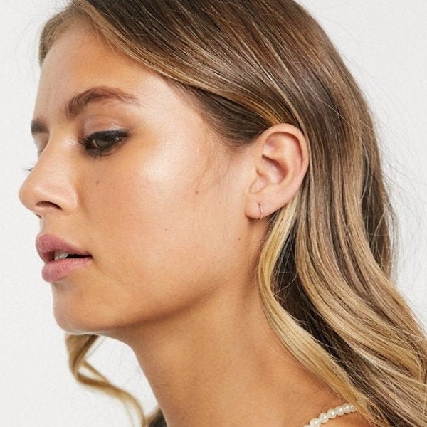 Sleeper Self Piercing Earrings Etsy