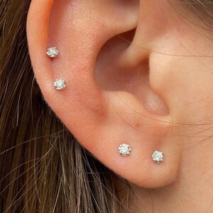 Diamond screw back earrings australia on sale