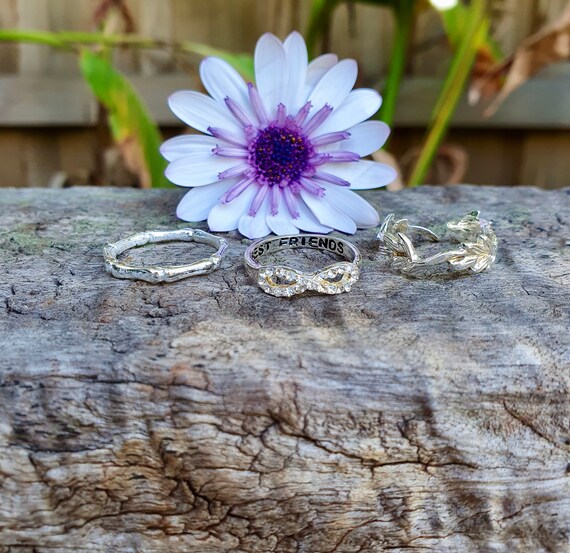 Simple Cute Various Shapes Silver Rings