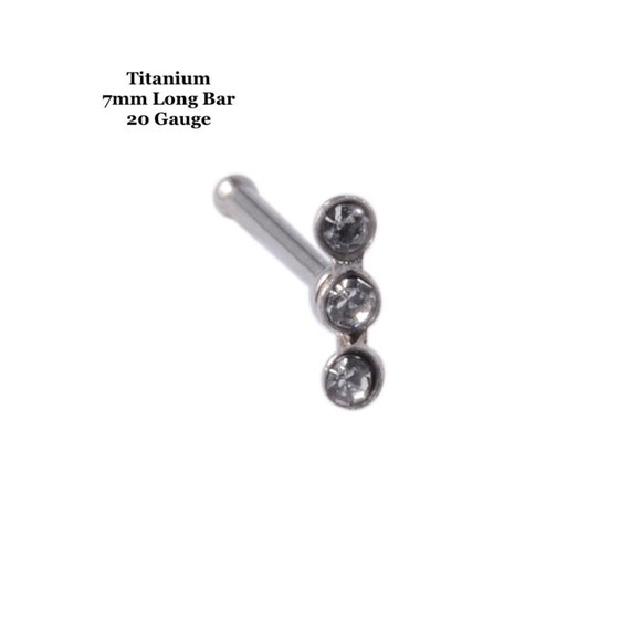 Titanium Diamante Nose Studs - Lovisa