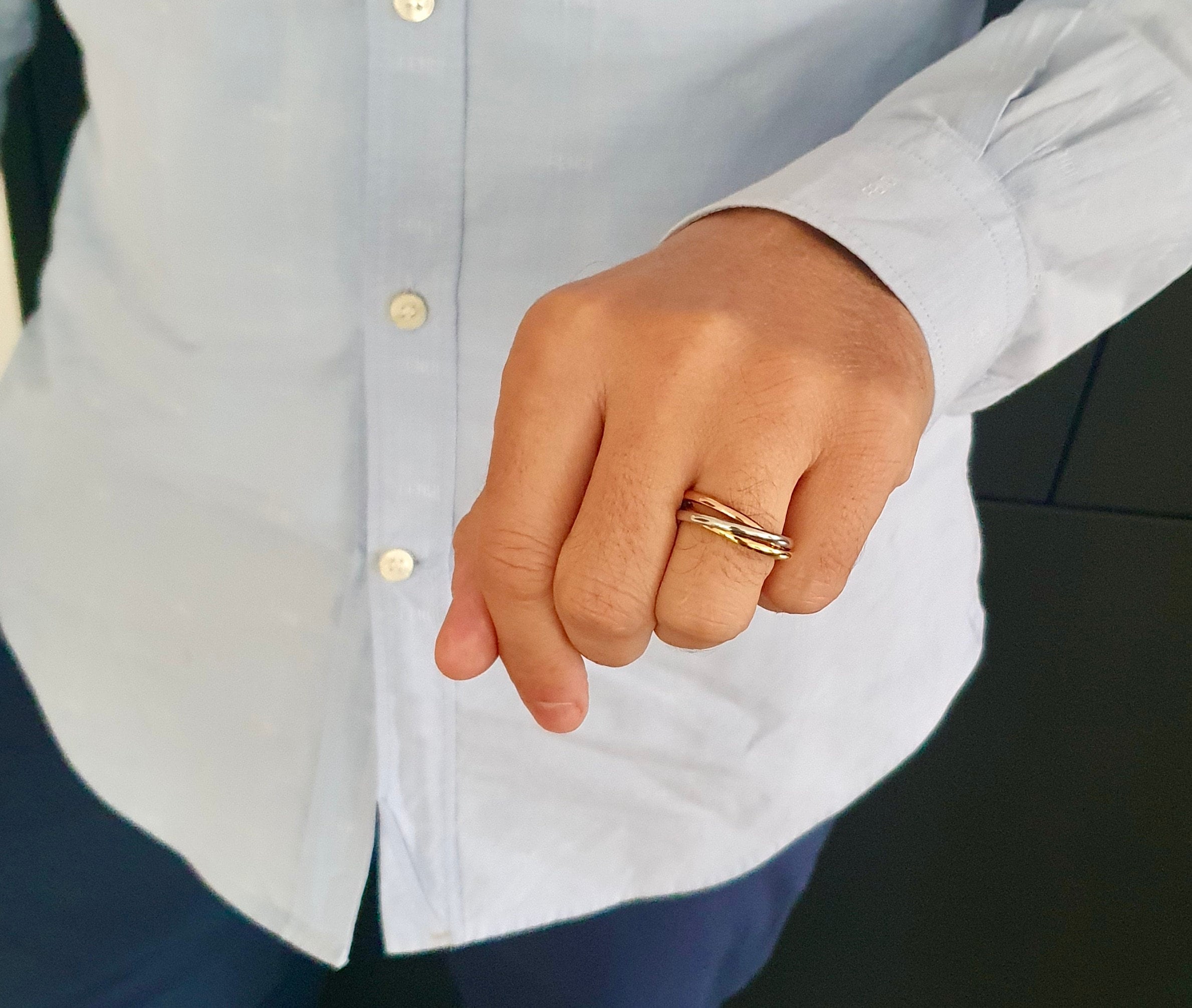 Russian love knot ring deals