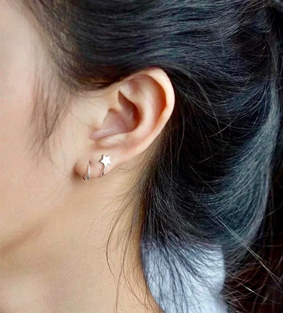 double helix spiral earring