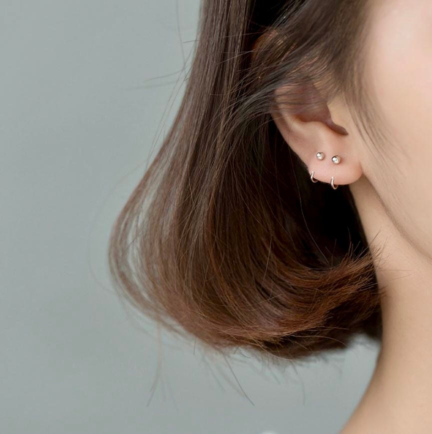 Reverse Hoop Earring Etsy Australia