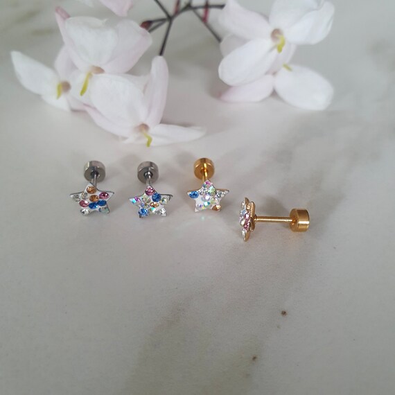Children's titanium earrings online
