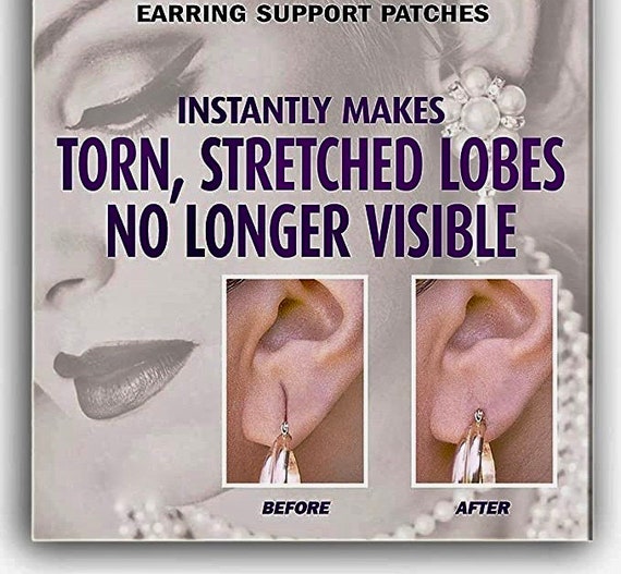 Hide earlobe damage or support heavy earrings with invisible Lobe