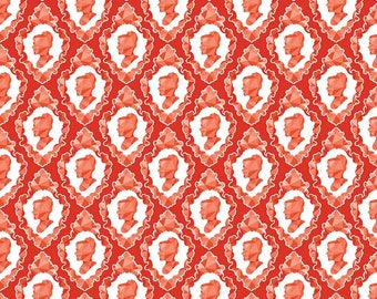 Amanda Herring - Ardenly Austen - Silhoutte Red Door Riley Blake Designs Cotton Quilting Fabric by meter (1.1 yard)