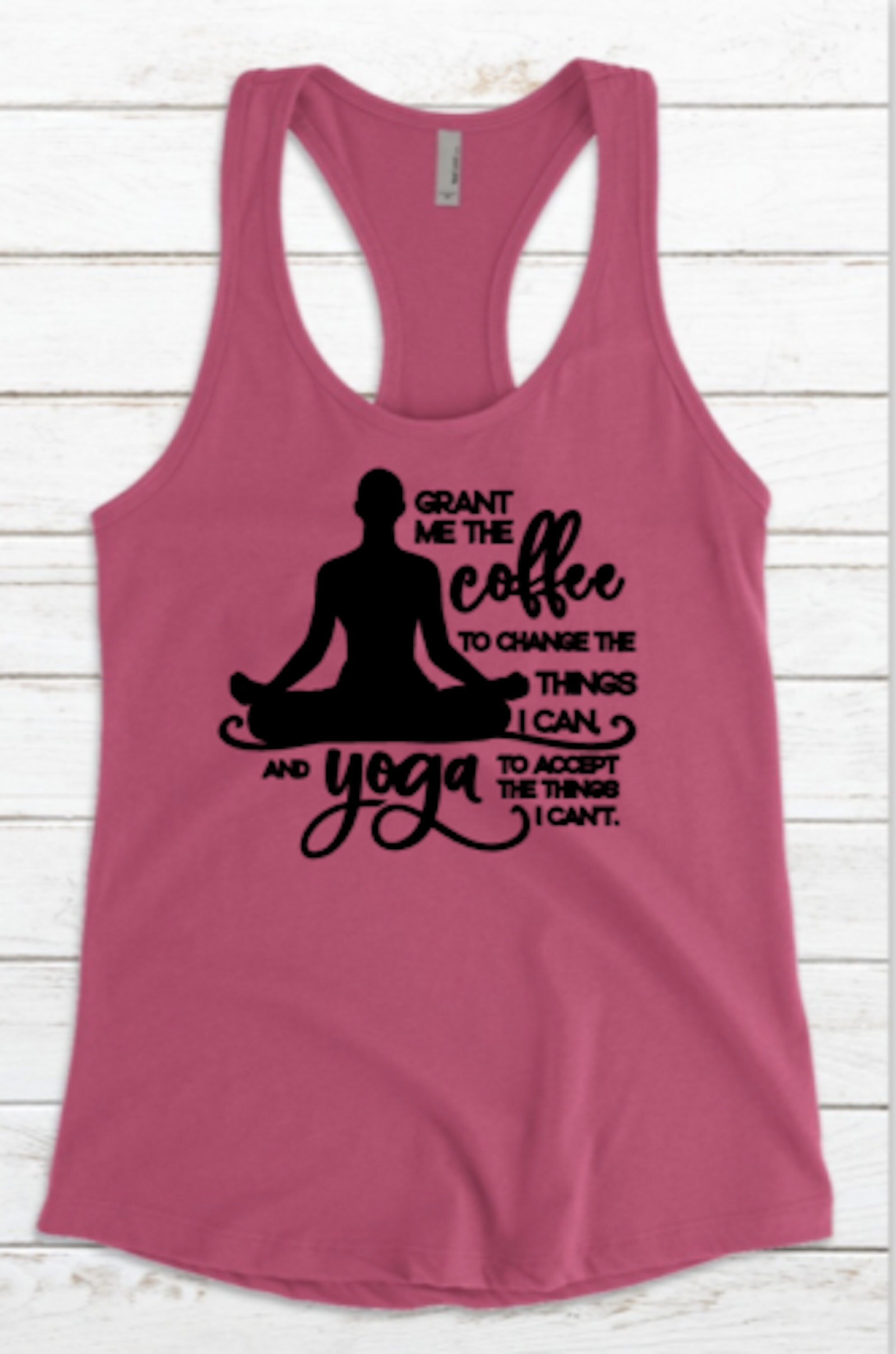 Fueled by Coffee and Crystals Racerback Tank Top
