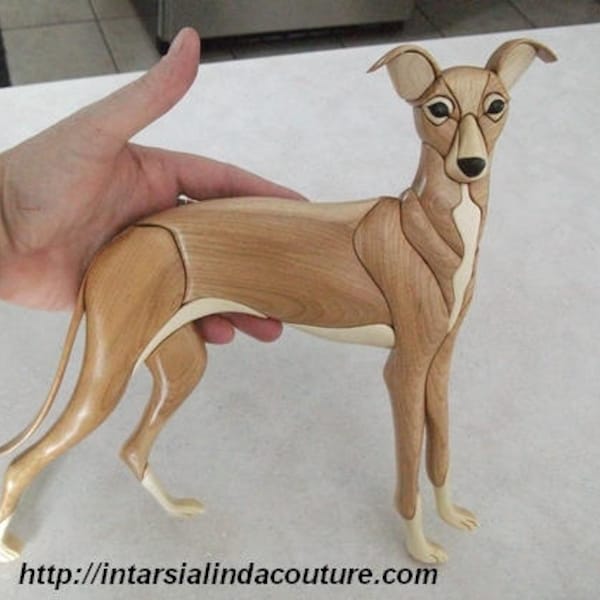 Galgo italiano - Patrón de intarsia / patrón de intarsia Whippet Patron