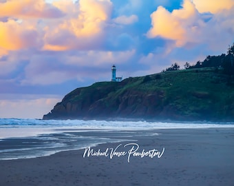 North Head Lighthouse Cape Disappointment State Park - Long Beach Peninsula - Lighthouse Print - Michael Vance Pemberton