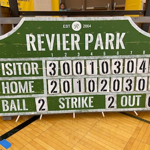 Custom Baseball Scoreboard - Vintage Baseball Scoreboard - Sports Decor