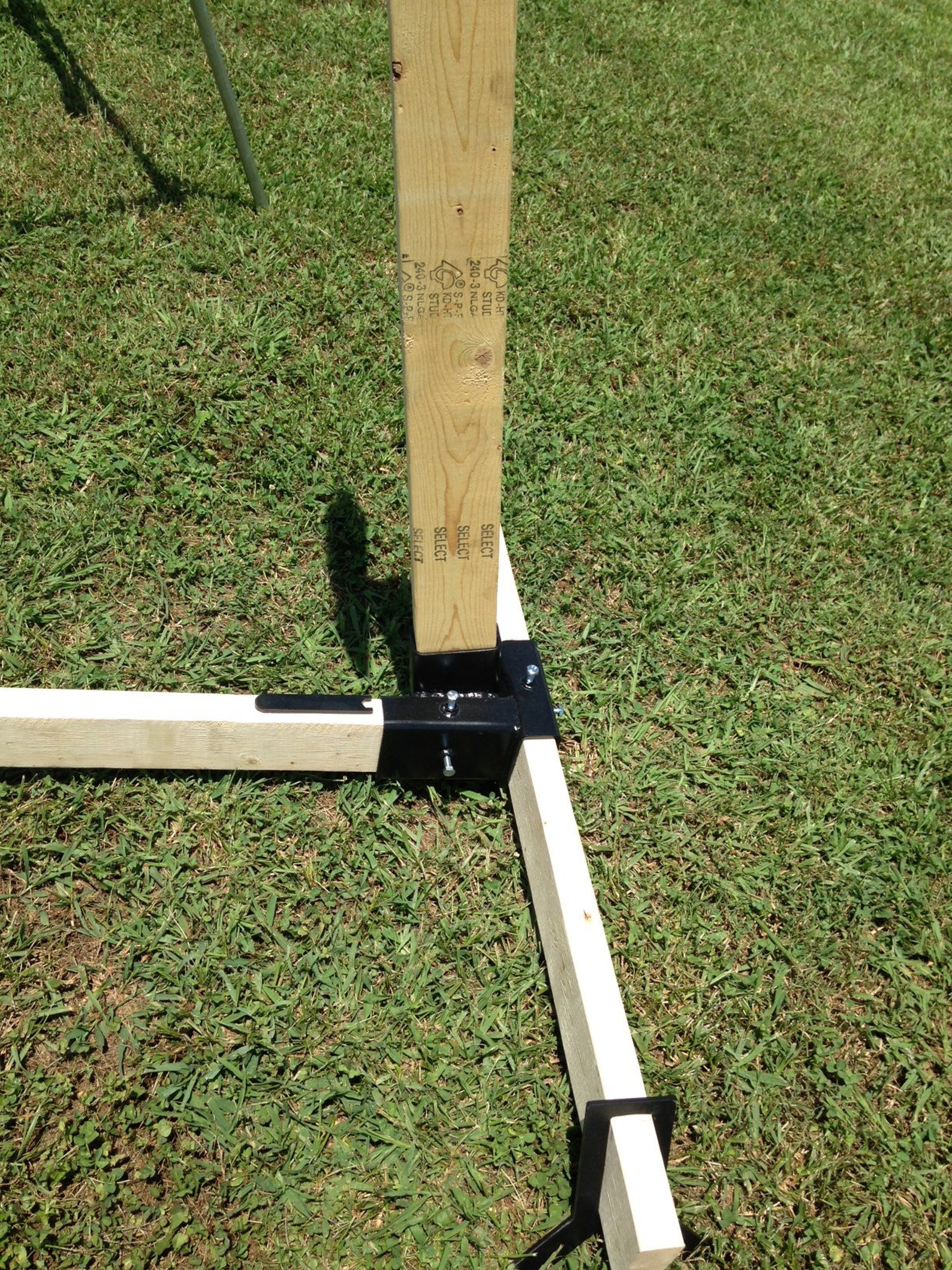 2x4 Bracket Set Metal Target Stand Etsy