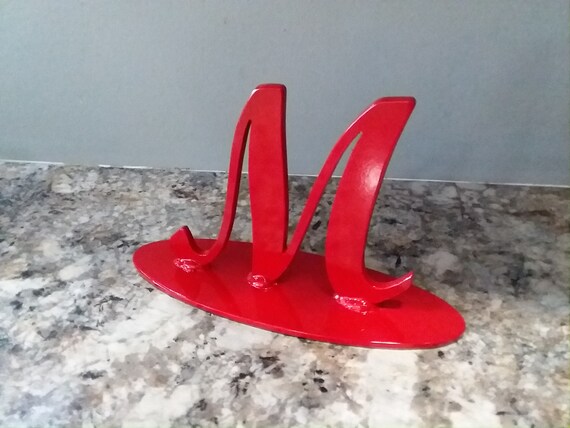 1 4 Mild Steel Monogram Door Stop Book End Home Decor Etsy