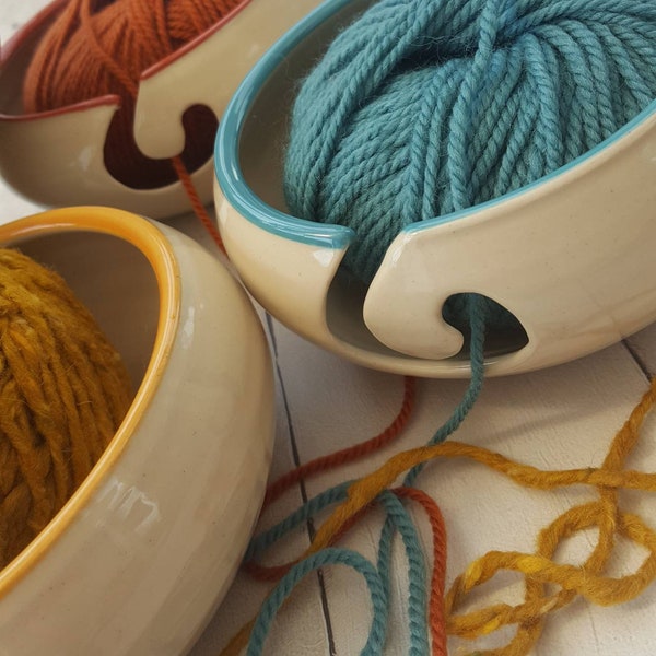 Hand Thrown Ceramic Yarn Bowls