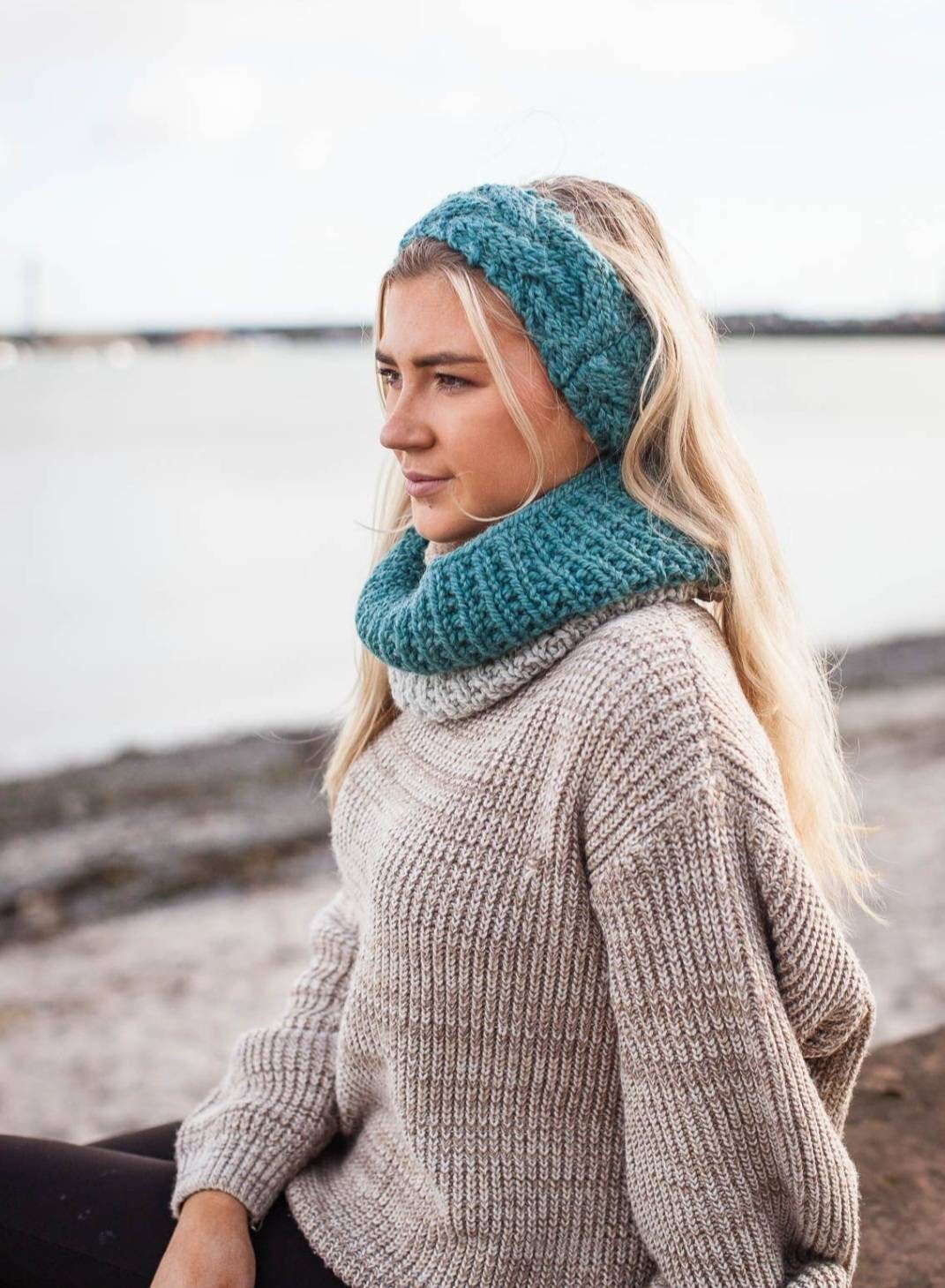 Chunky Rib Snood - Alpaca/wool Blend Yarn - Etsy