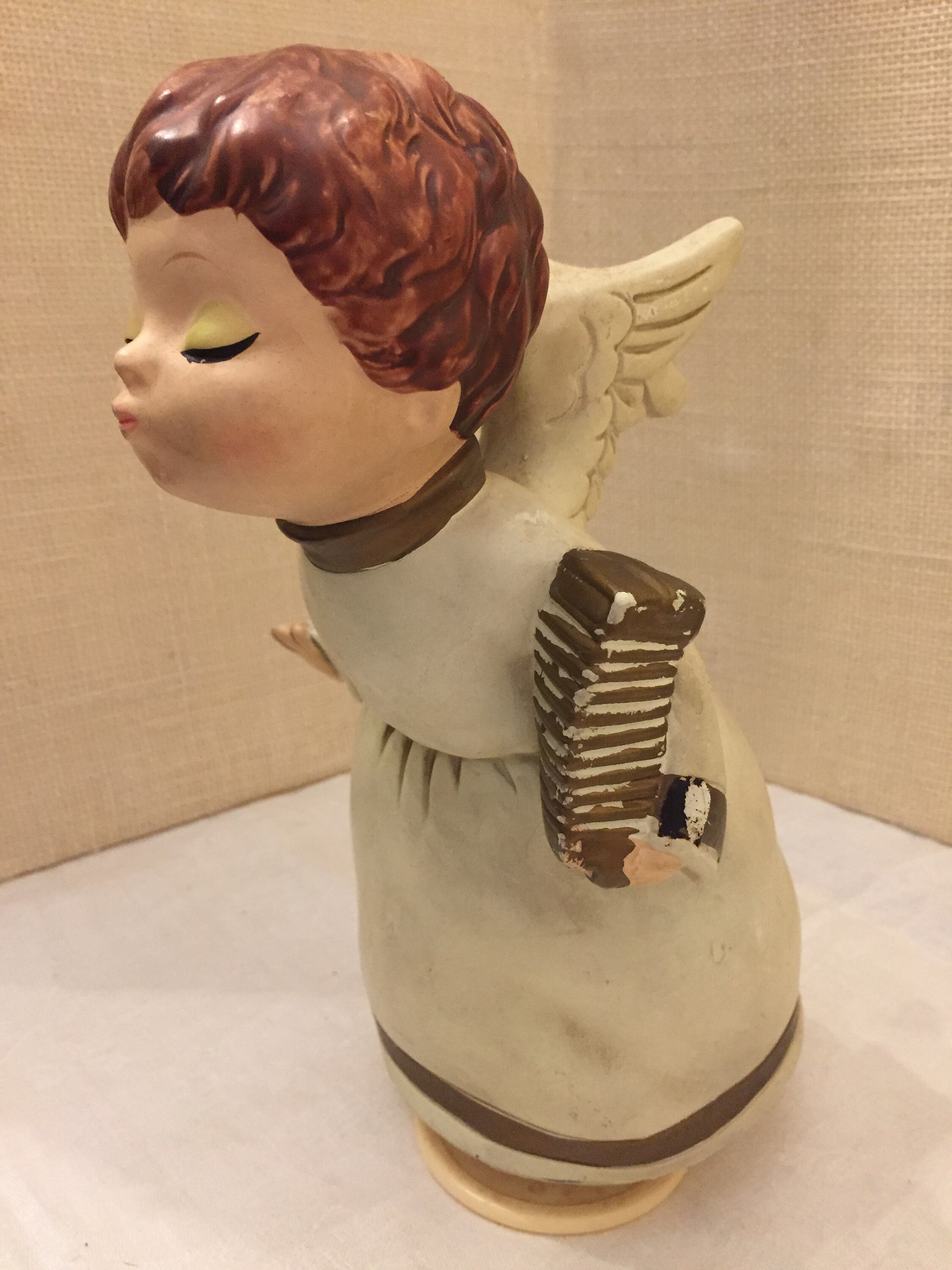 Antique Sweet Angel Music Box Vintage Hand Painted Music Box Etsy