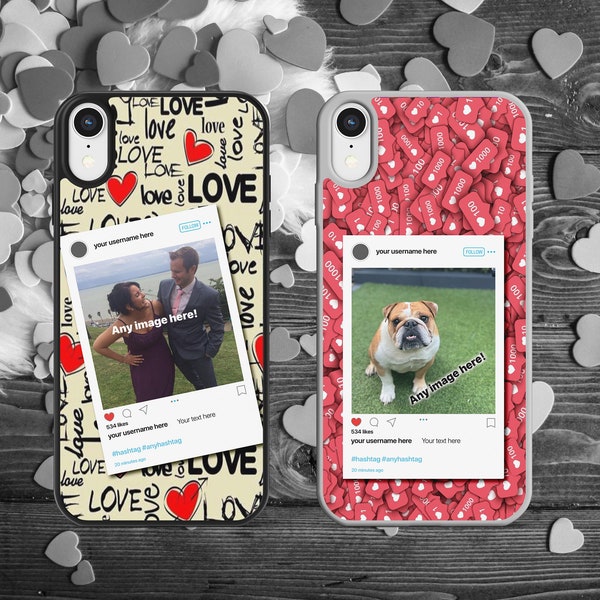 Personalised Social media post Phone Case for most iPhone, iPod and Samsung Galaxy choice of 2 designs • Instagram Story • custom case •Reel