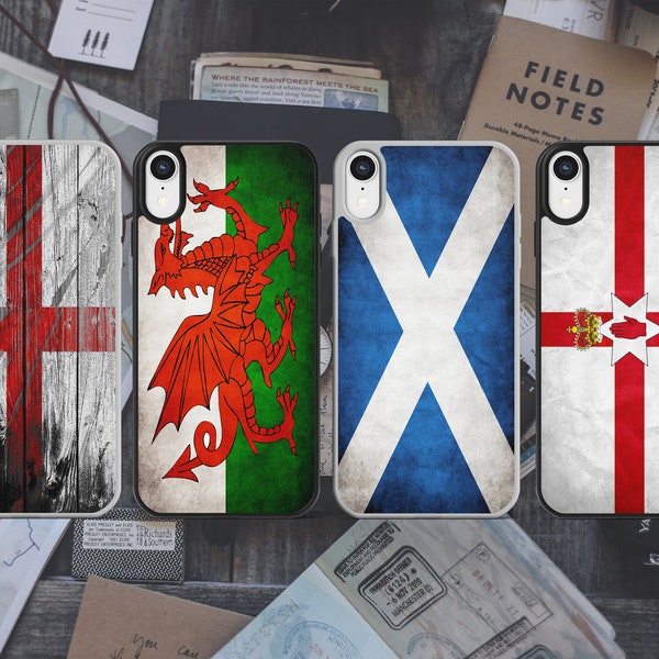Funda para teléfono Great Britain Flags Design - ¡Tú eliges el diseño! para la mayoría de los iPhone, iPod y Samsung Galaxy St George Escocia Irlanda del Norte