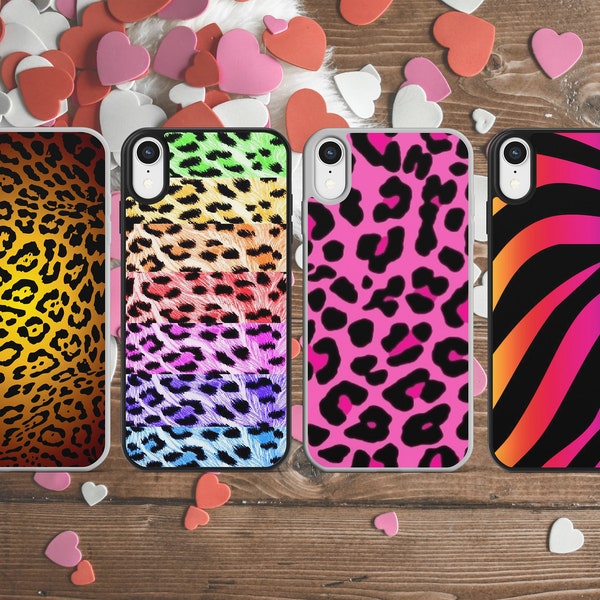 Colourful Animal Print Phone Case - You choose the design! for most iPhone, iPod and Samsung Galaxy // Red phone case // Purple phone case